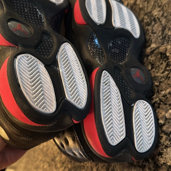 Air Jordan retro 13 Dirty bred Red black cat playoffs Sneakers EUC 10.5 - Picture 12 of 17